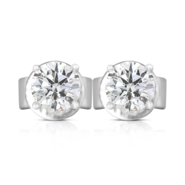 White Gold Stud Earring
