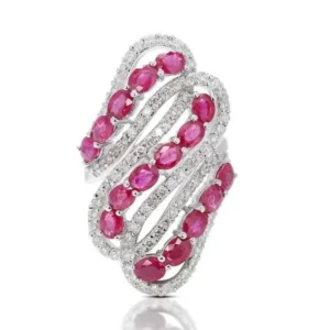 Ruby Spiral Ring