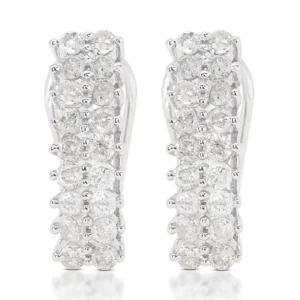 white gold earrings