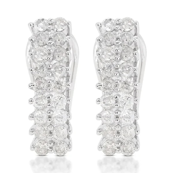 white gold earrings