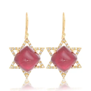 yellow gold earring