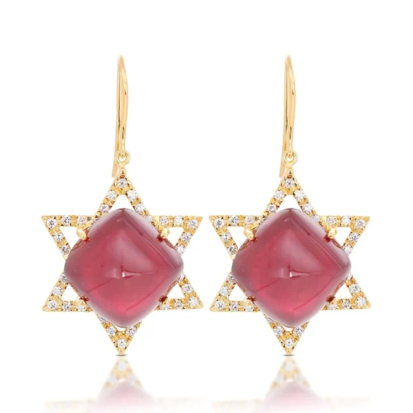 yellow gold earring