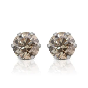 white gold earrings