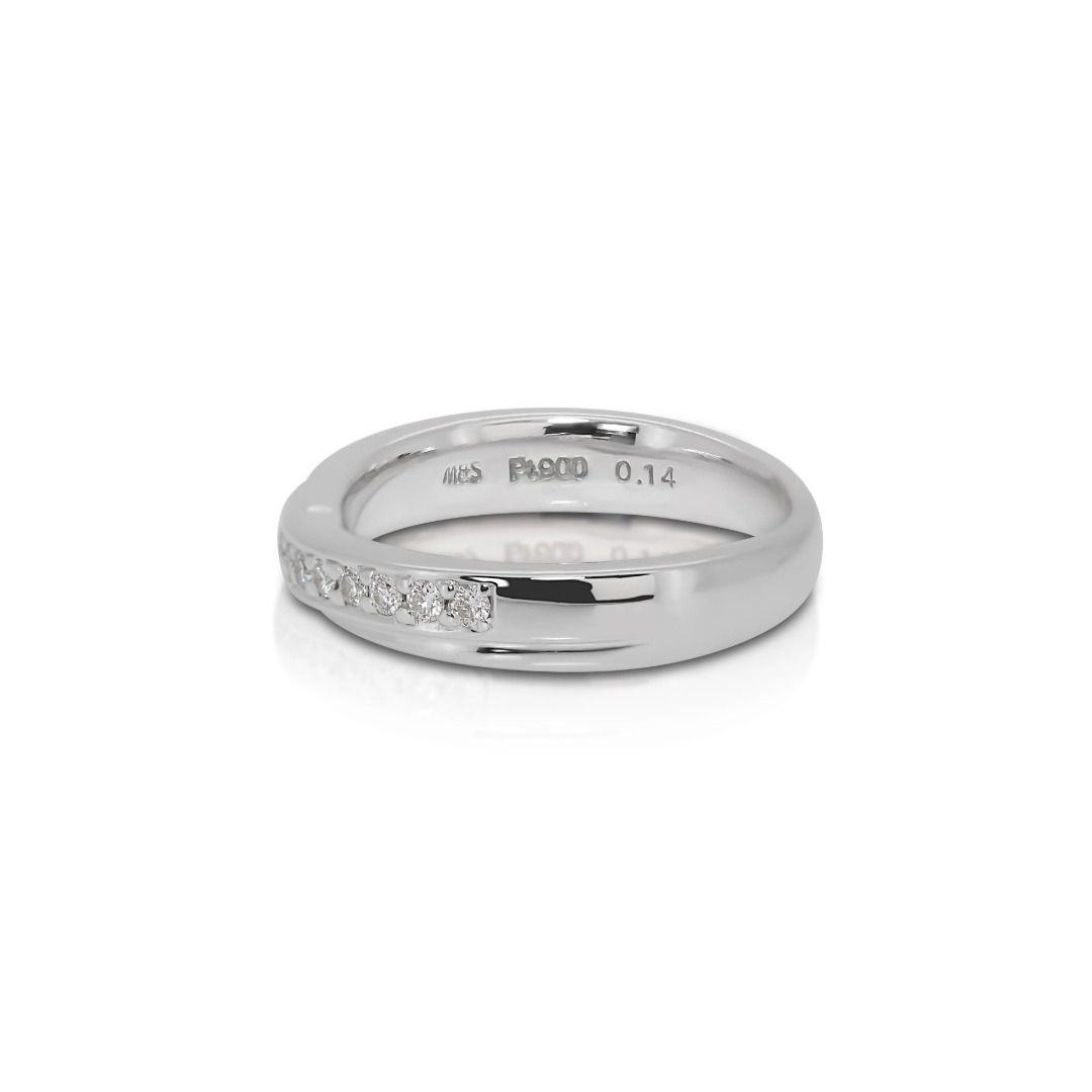 Platinum Half Eternity Diamond Ring | Dianoche Diamond & Jewelry